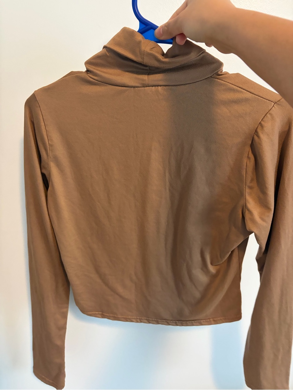 Brit and Bri Camel Tan Turtleneck Long Sleeve Top - Picture 3 of 4